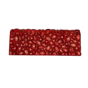 L'Wren Scott x Banana Republic RARE Red Crackle Gemmed Clutch Handbag Wristlet
